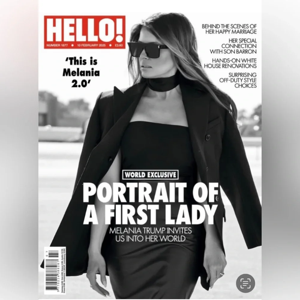 Melania Trump Hello Magazine COVER POSTER + BONUS Free Official Portrait POSTER - Picture 1 of 2